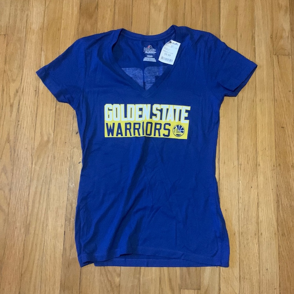 Warriors v neck t shirt